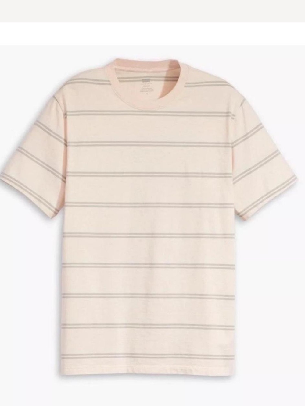 Levi’s The Essential Tee Shirt Men’s 2XL Relaxed Fit Swell Stripe Pale Peach NWT
